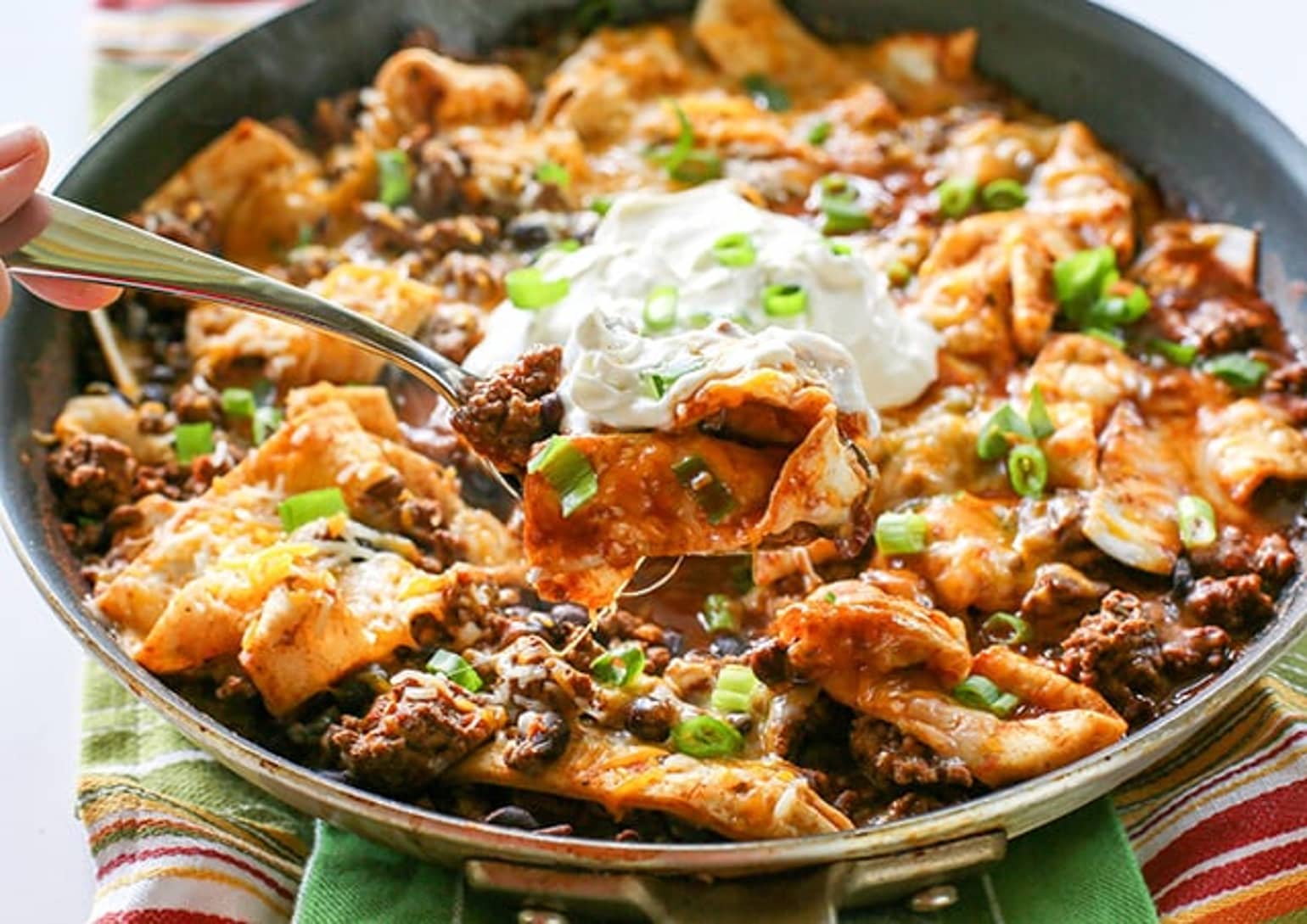 Easy Beef Burrito Skillet